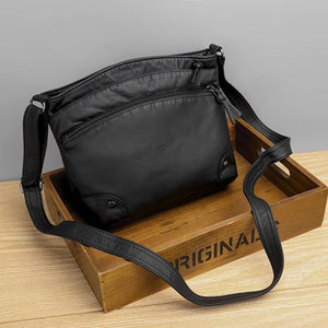 Women's Soft Leather Shoulder Bag Retro Small PU Leather Casual Messenger Bag