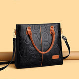 Retro Leather Woman Handbag Large Capacity Totes Bag #ZYNWY-313
