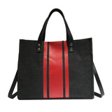 Ladies Canvas Shoulder Handbag Travel Tote Top-handle Shopping Bag