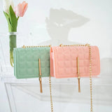 Ladies Square Jelly Shoulder Bag PVC Messenger Handbag