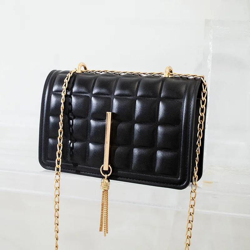 Ladies Square Jelly Shoulder Bag PVC Messenger Handbag