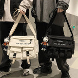 Student Canvas Crossbody Bags For Women Shoulder Sling Clutch Messenger Bag