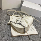Rivet Half Moon Hobo Bag with Purse, Punk Style Lady Shoulder Bag