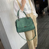 Matte Ladies Handbag Scrub Women's Shoulder Crossbody Bag Large Capacity