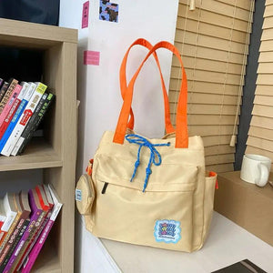 Waterproof Nylon Tote Bag Large Capacity Canvas Bag