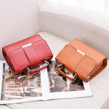 Women PU Leather Handbag Small Shoulder Crossbody Flap Bag