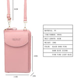 Small Crossbody Bag for Women Ladies Pu Leather Mini Handbags Phone Pocket
