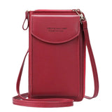 Small Crossbody Bag for Women Ladies Pu Leather Mini Handbags Phone Pocket