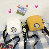 Small Canvas Daisy Mobile Shoulder Bag Japanese Style