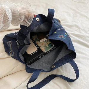 Cowboy Tote Bag Large Capacity Women Handbags Shoulder Bag