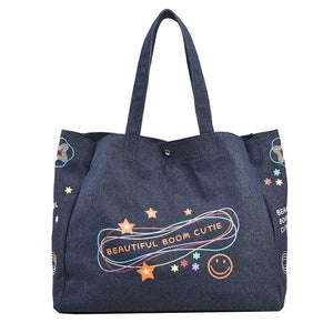 Cowboy Tote Bag Large Capacity Women Handbags Shoulder Bag