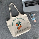 Canvas Shoulder Bag Fruit Ins Wild Female Student Handbag