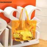 Casual PVC Handbags Transparent Beach Bags