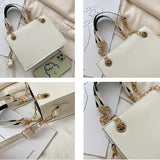 Shoulder Bags PU Solid Crossbody Handbags Satchel OL Flap All-match Brief Style