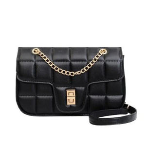 Women Small Crossbody Sling Bag PU Leather Shoulder Handbag Chain Purse