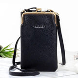 Mini Crossbody Bag Tassel Zipper PU Leather Female