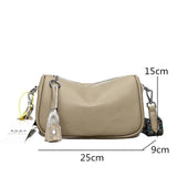 HANSDAFA Leather Shoulder Crossbody Bag For Women Handbag Cow Leather Ladies