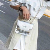 Crossbody Bag Mini Purse Clear Ladies Transparent Chain Bag