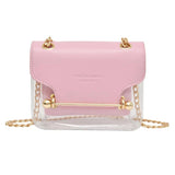 Crossbody Bag Mini Purse Clear Ladies Transparent Chain Bag
