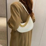 Crocodile Pattern Women Shoulder Bag Pu Leather Handbags Ladies Underarm Bags