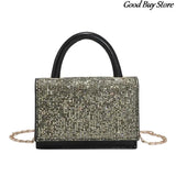 Rhinestone Shoulder Bag Sequins Purse Handbag Party Totes