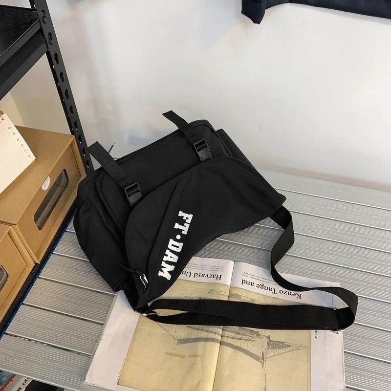 Harajuku Techwear Nylon Shopper Sling Man Gothic Crossbody Bags Fanny Pack