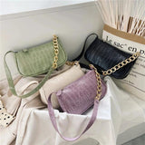 Purple Armpit Sling Handbag Lady Shoulder Messenger Bag