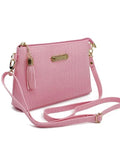 Crocodile Pattern Shoulder Bag PU Leather Messenger Bag for Women