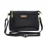 Crocodile Pattern Shoulder Bag PU Leather Messenger Bag for Women