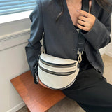 Vintage Crossbody Shoulder Bag Women Zipper Phone Pouch Saddle Purse Handbag