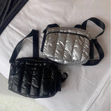 Winter Crossbody Down Bag Space Cotton Shoulder Bag