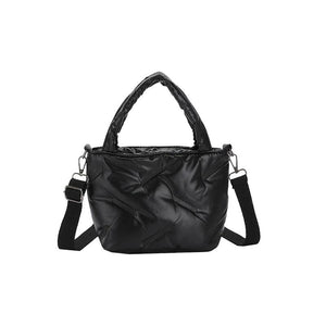 High Solid Bucket Shoulder Crossbody Bag Woman