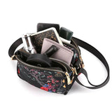 Nylon Waterproof Shoulder Bag Women Handbag Print Messenger Bag