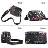 Nylon Waterproof Shoulder Bag Women Handbag Print Messenger Bag