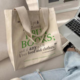 Poetry Lifest Canvas Shoulder Tote Bag