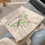 Poetry Lifest Canvas Shoulder Tote Bag