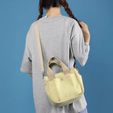 Canvas Tote Bag Small Shoulder Crossbody Handbag Shopper Purses