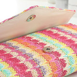 Colorful Clutches Lady Clutch Party Purse with Sliver Chain Messenger Bag