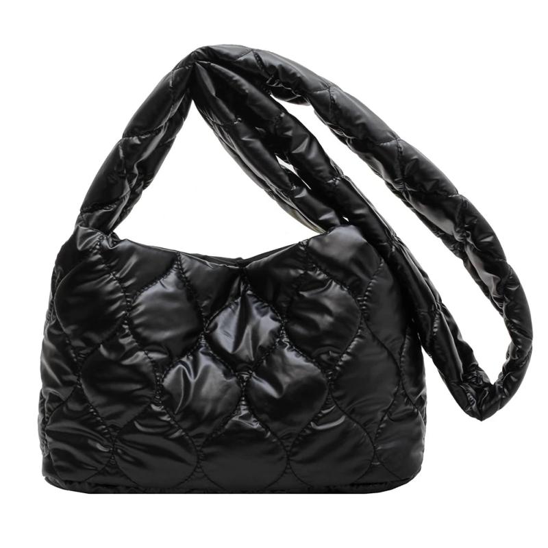 Quilted Padded Women Shoulder Bag Winter Tote Crossbody Space Handbag