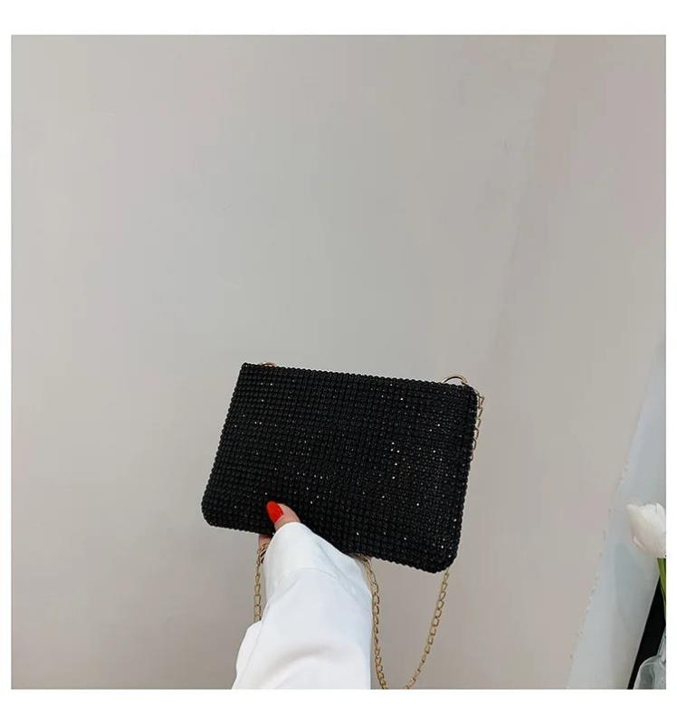 Small Rhinestone Crossbody Bag for Women - Diamond Purse Handbag