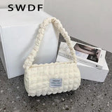 Canvas Shoulder Bag for Women Casual Handbag Small Tote Bag