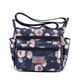 Flower Crossbody Bag Women Shoulder Bag Nylon Messenger Handbag