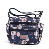 Flower Crossbody Bag Women Shoulder Bag Nylon Messenger Handbag