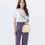 Vintage Small Messenger Bag PU Leather Lady Handbag