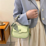 Mini Crossbody Shoulder Bag for Women PU Leather Handbag Flap Bags