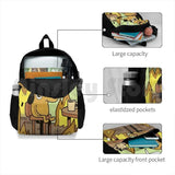 This Is Fine Dog Meme Outdoor Hiking Backpack Sports Bag