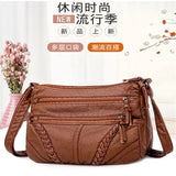 Women's PU Leather Tote Matching-all Shoulder Crossbody Purses Handbags