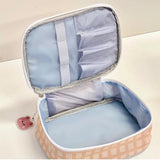 Large Capacity Cartoon Waterproof Leather Makeup Bag