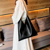 Large Capacity Shoulder Bags for Women High Leather Crossbody Bag