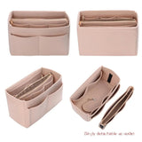 Felt Makeup Organizer Insert Bag for Handbag Travel Inner Purse Portable